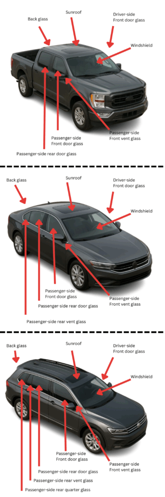 auto glass parts